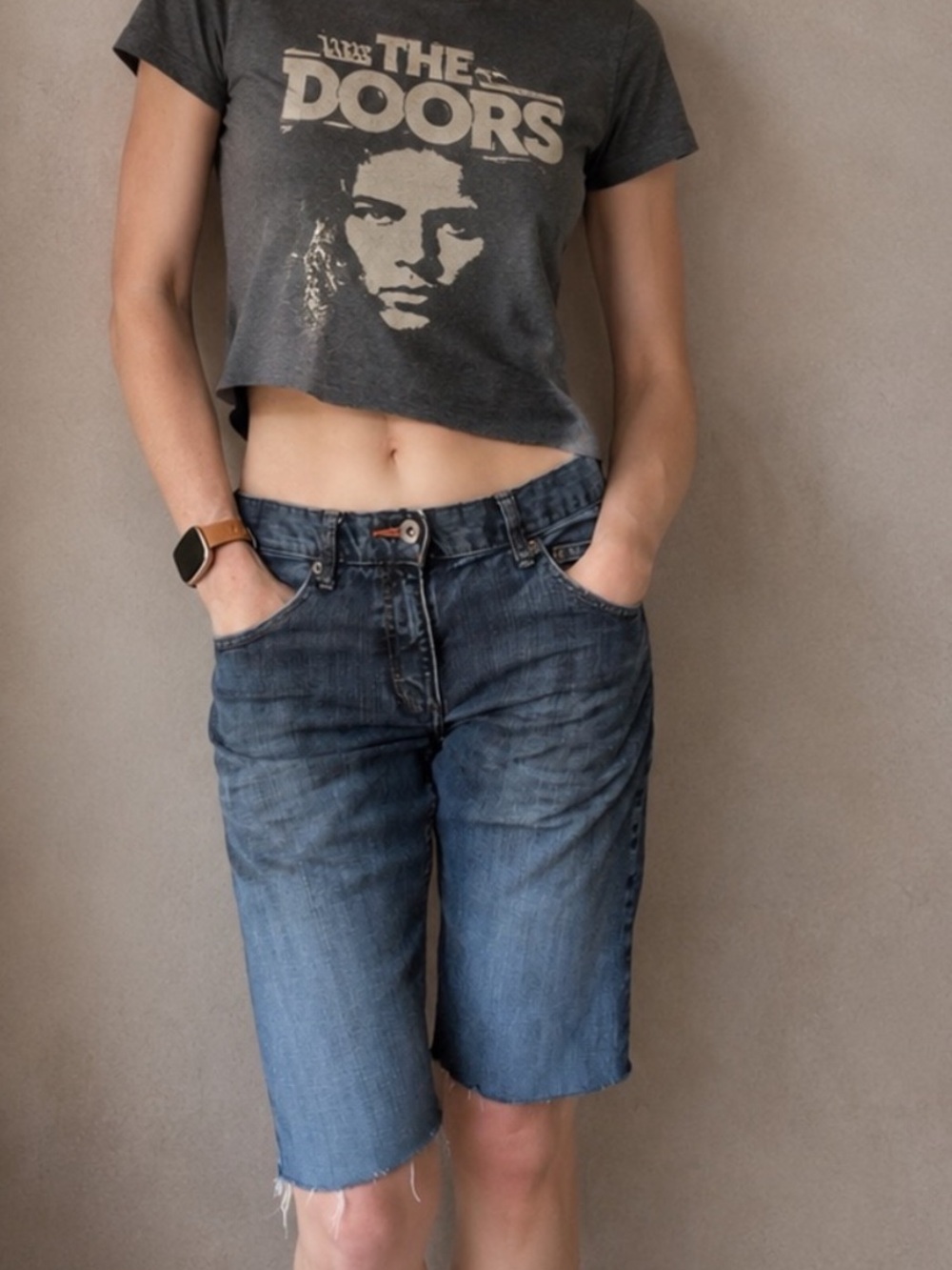 Vintage 90’s Lee Modern Series Bermuda Denim Cutoffs Mid-Rise Jean Shorts Jorts